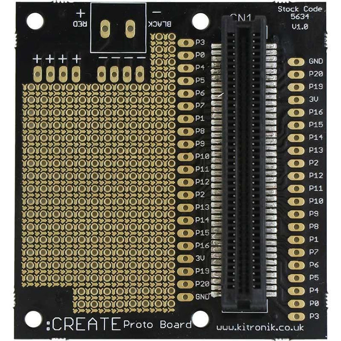 :CREATE Proto Board For BBC micro:bit [Discontinued] by Kitronik - The Pi Hut
