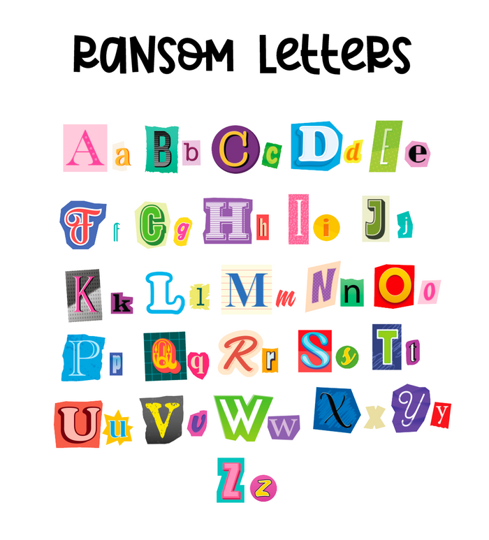 Custom Ransom Font Vinyl Sticker