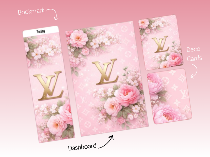 Dash Bundle | A5 Rings | Pink L Florals