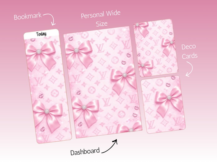 Dash Bundle | Personal Wide | Pink L Bows