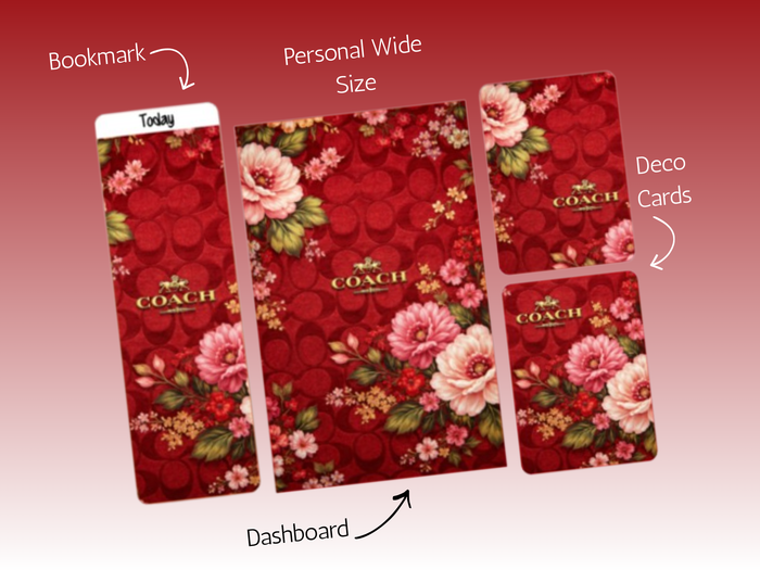 Dash Bundle | Personal Wide | Red Coach Floral