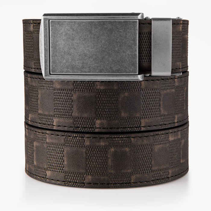 Distressed Black Checkered Belt (Custom)