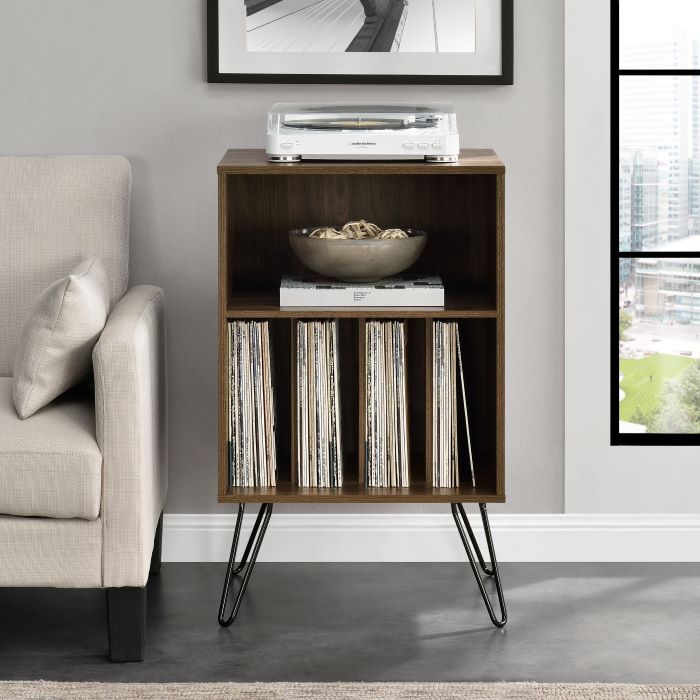 Dorel Home Dorel Concord Turntable Stand Single - Walnut Furniture – view 4