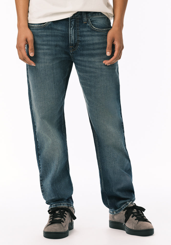 Buffalo Men Jeans Navy Denim Denim Pants Stretch