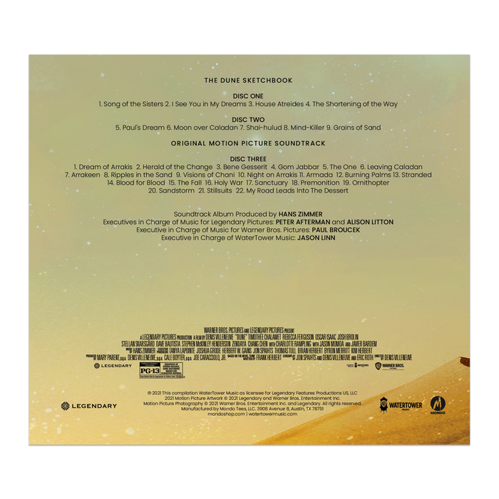 Dune - Original Motion Picture Soundtrack Deluxe Edition 3XCD
