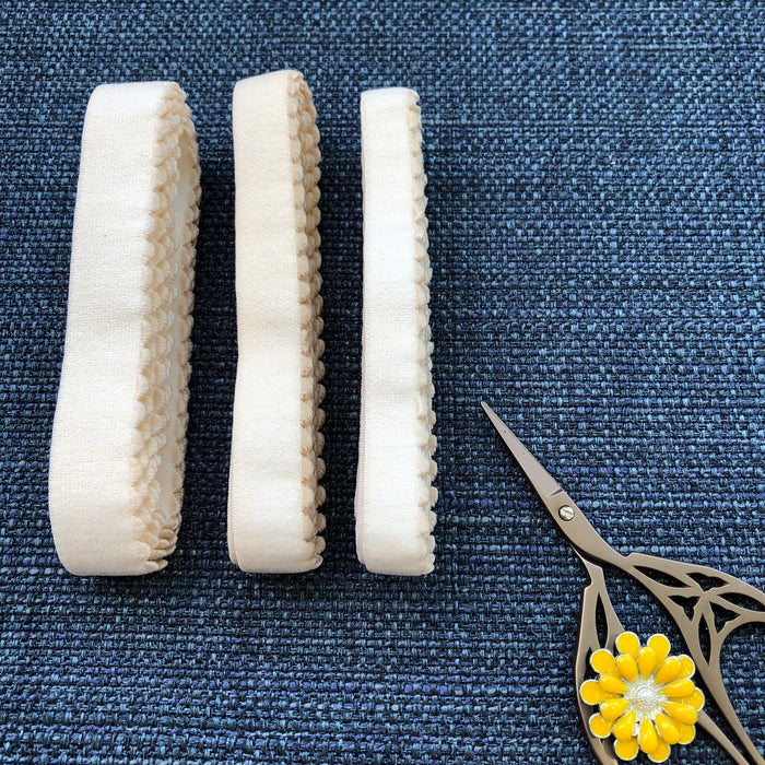 Dye Blank - Band Elastic - 3/8" with picot edge - 5 yards