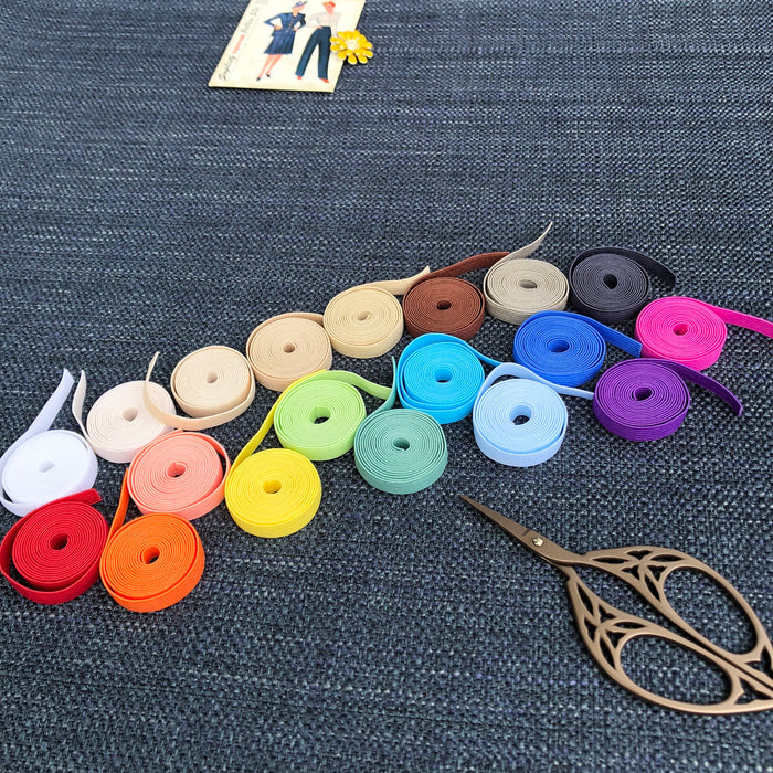 Dye Blank - Non-Picot Elastic - 1/4" - 5 yards
