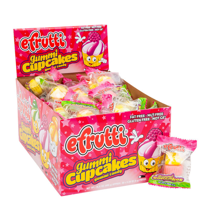 E. Frutti Gummi Cupcake Candy - 60 Count