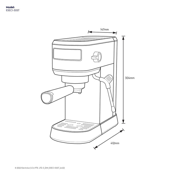 E5EC1-50ST 1L ESPRESSO COFFEE MAKER
