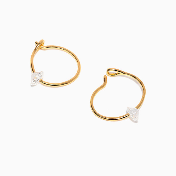 Endless Dewdrop Hoops