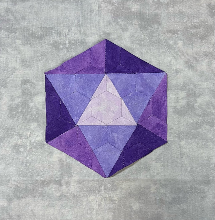 English Paper Piecing: D20 Pattern Only PDF