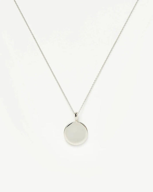 Engravable Round Necklace | Sterling Silver Necklaces Missoma