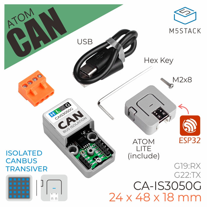 ATOM CANBus Kit (CA-IS3050G) - m5stack-store