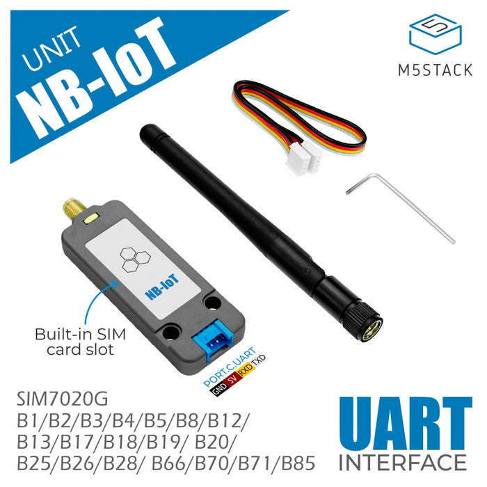 NB-IoT Unit Global version (SIM7020G) with Antenna - m5stack-store