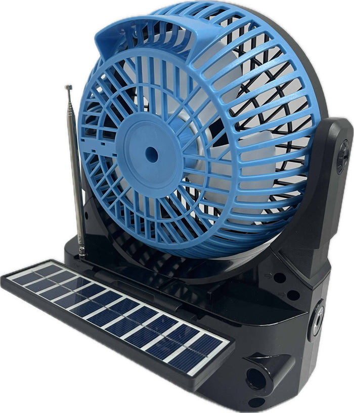 EPE FP335S Solar Charged Wireless Speaker With 6in Fan