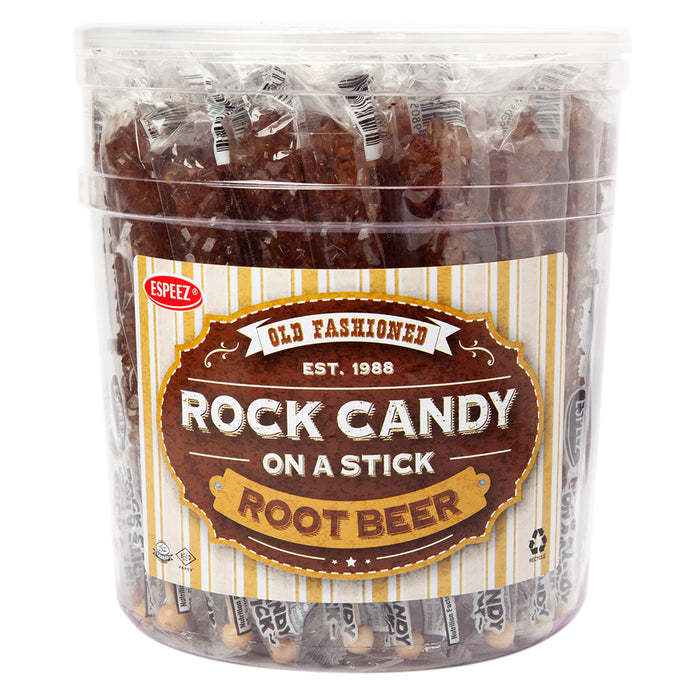 Espeez Root Beer Rock Candy Lollipops - 36 Count