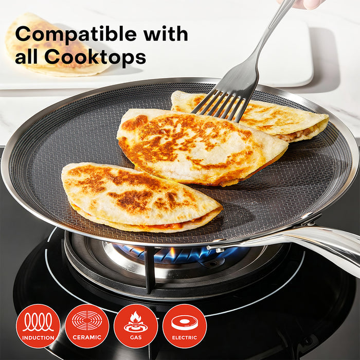 Eterna Tri-Ply 31cm Griddle Pan (Tawa)