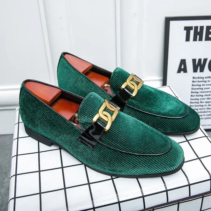 Étienne Leclerc Leather Vavlet Loafers