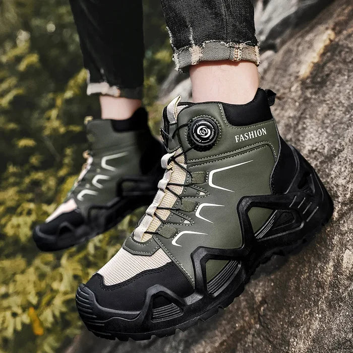 Étienne Men’s Black Motorcycle Ankle Boots