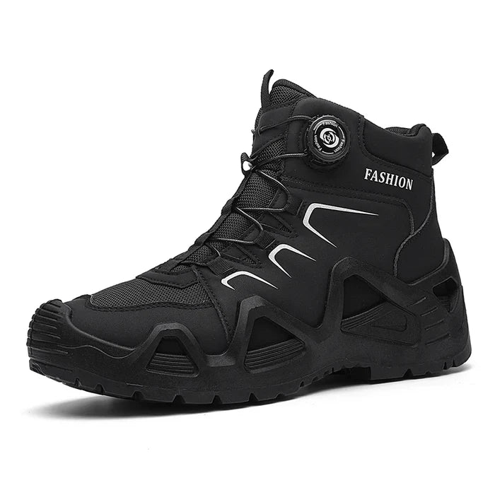 Étienne Men’s Black Motorcycle Ankle Boots