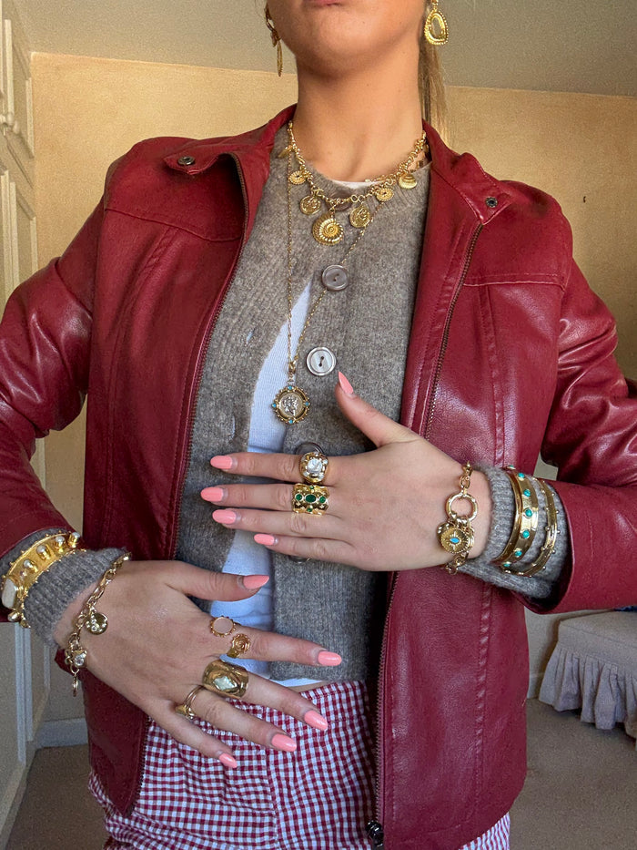 Bold chunky gold jewellery for statement look