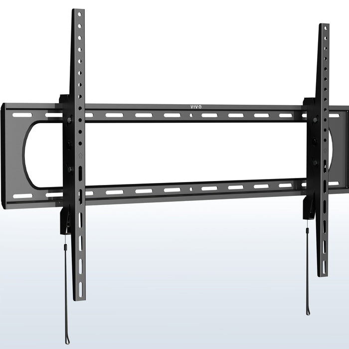 A black heavy duty tilting TV wall mount designed for extra large screens.