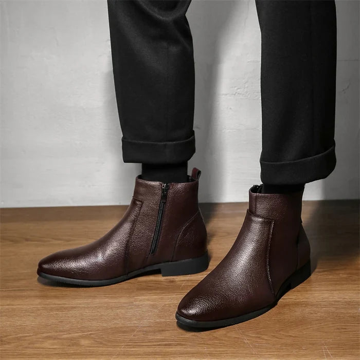 Fabio Moreschi Leather Chelsea Boots