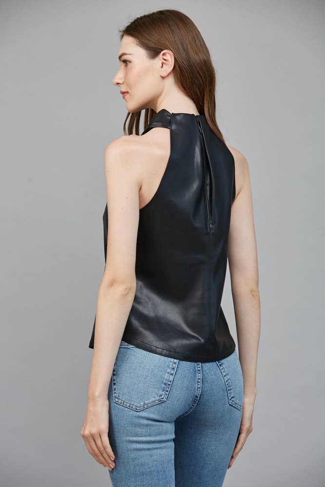 FAUX LEATHER CRISSCROSS / L