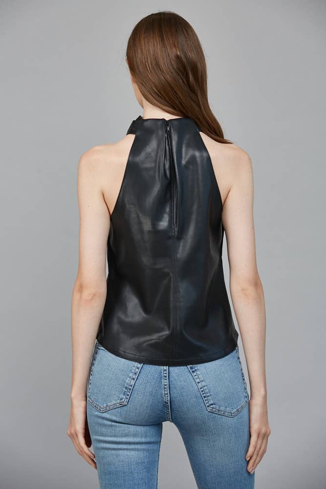 FAUX LEATHER CRISSCROSS / L