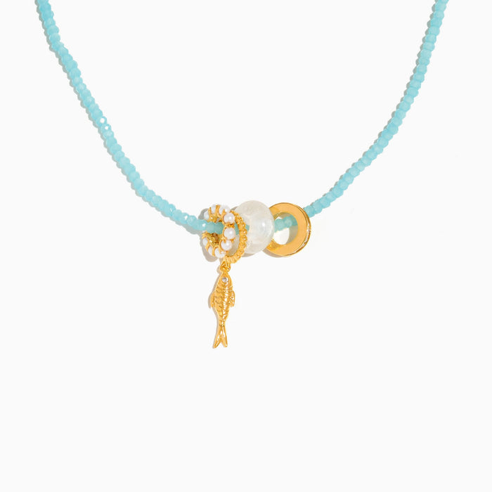 Fish Out of Water Beaded Necklace