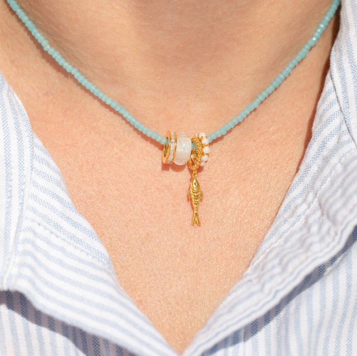 Fish Out of Water Beaded Necklace