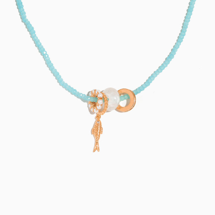 Fish Out of Water Beaded Necklace