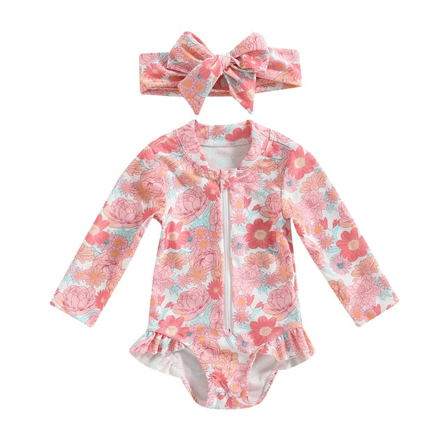 FLAMINGO Long-Sleeve Swimsuit
