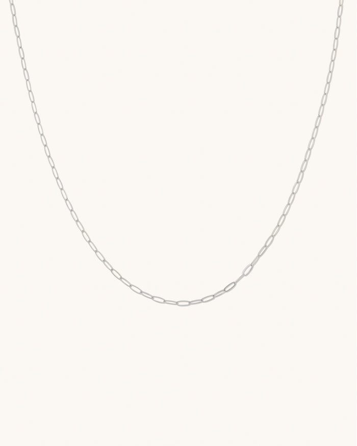 Flat Drawn Chain Necklace
