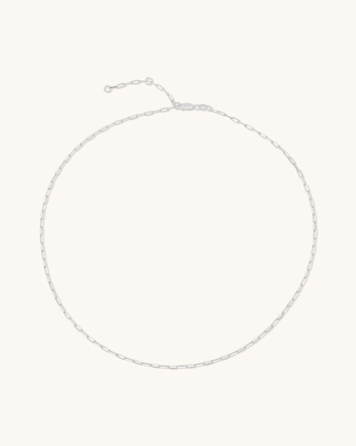 Flat Drawn Chain Necklace