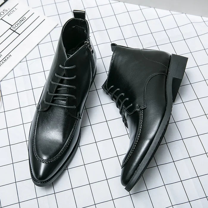 Flavio Martini Leather Ankle Boots