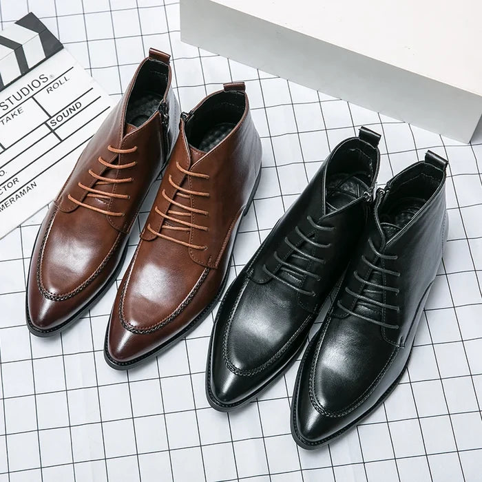 Flavio Martini Leather Ankle Boots