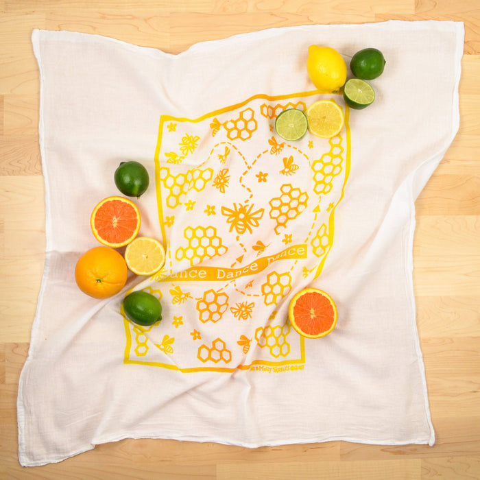 Flour Sack Dish Towel - Dance Dance