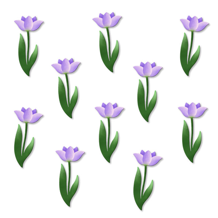Flower Stem Magnet Purple