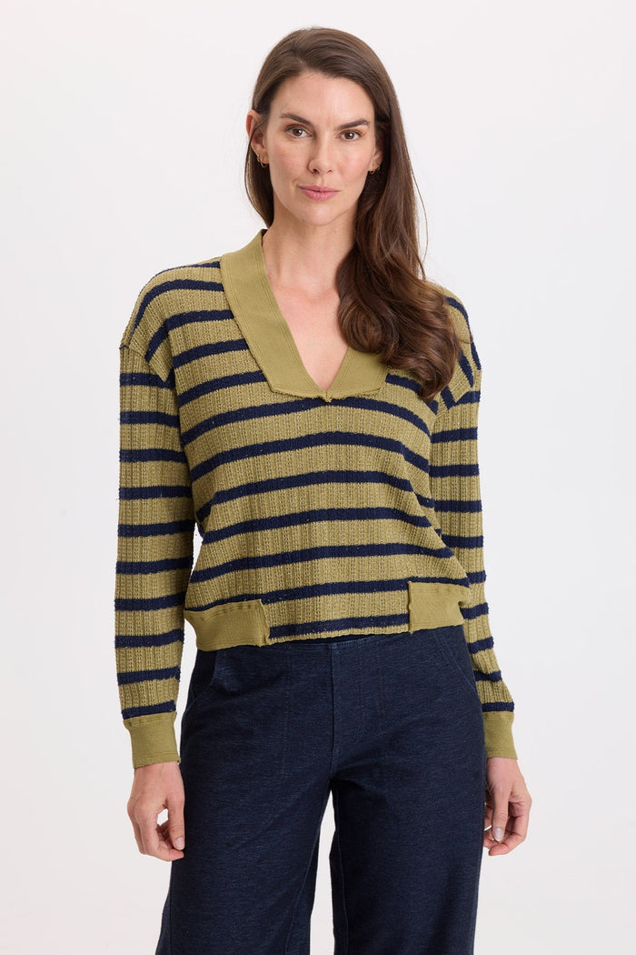 Wearables Fonz Stripe V-Neck Top
