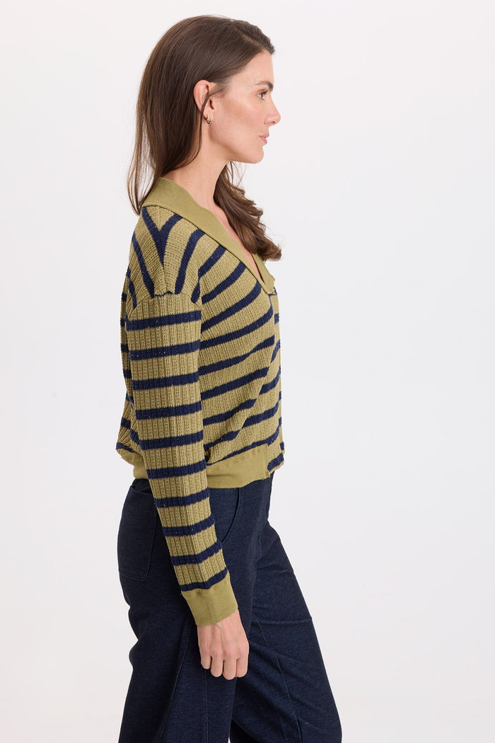 Wearables Fonz Stripe V-Neck Top