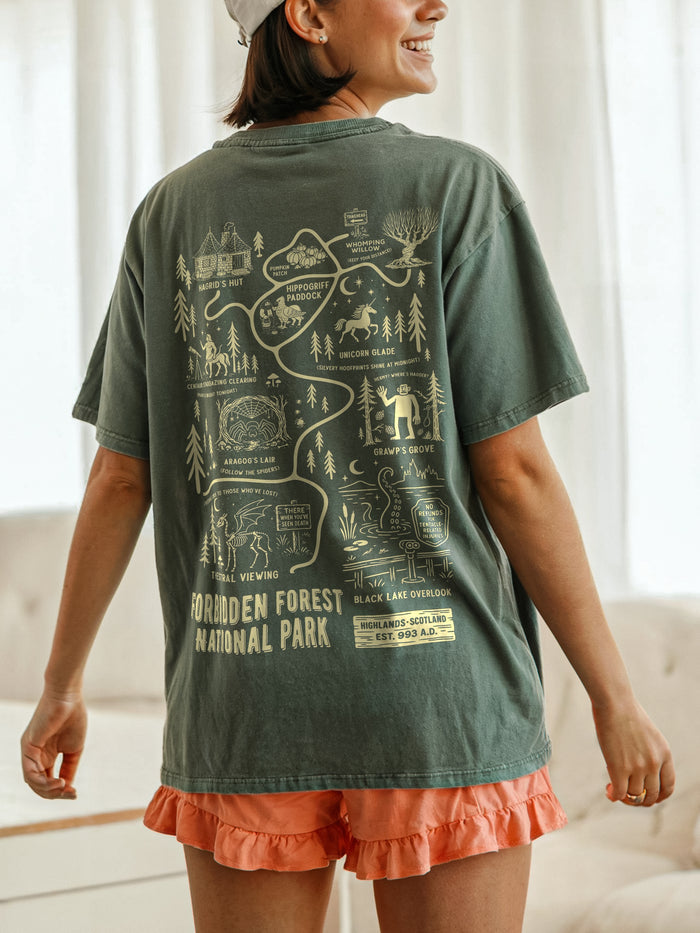 Forbidden Forest Hiking Club Garment Dyed Tee