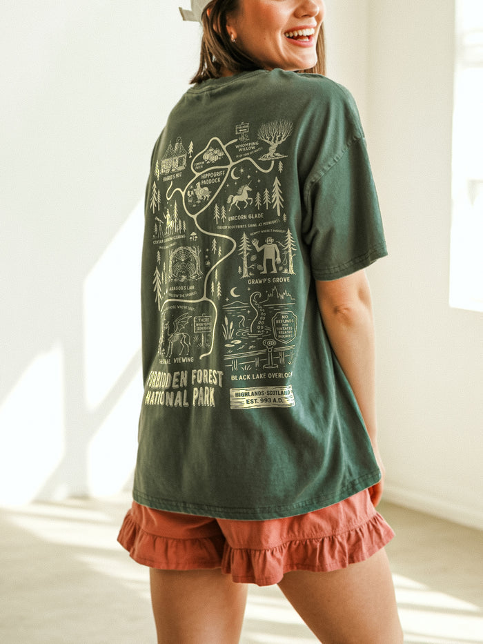 Forbidden Forest Hiking Club Garment Dyed Tee