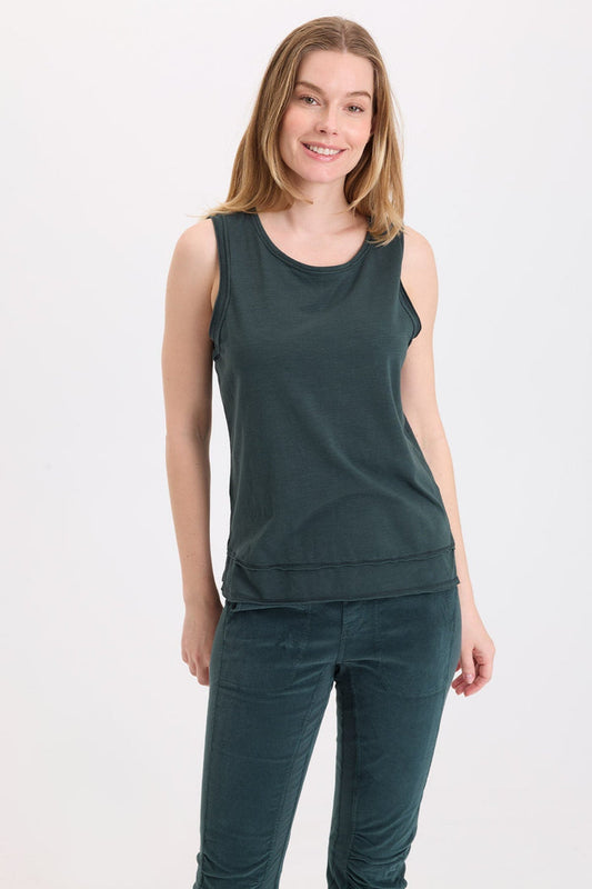 Wearables Fosca Jersey Tiered Hem Tank