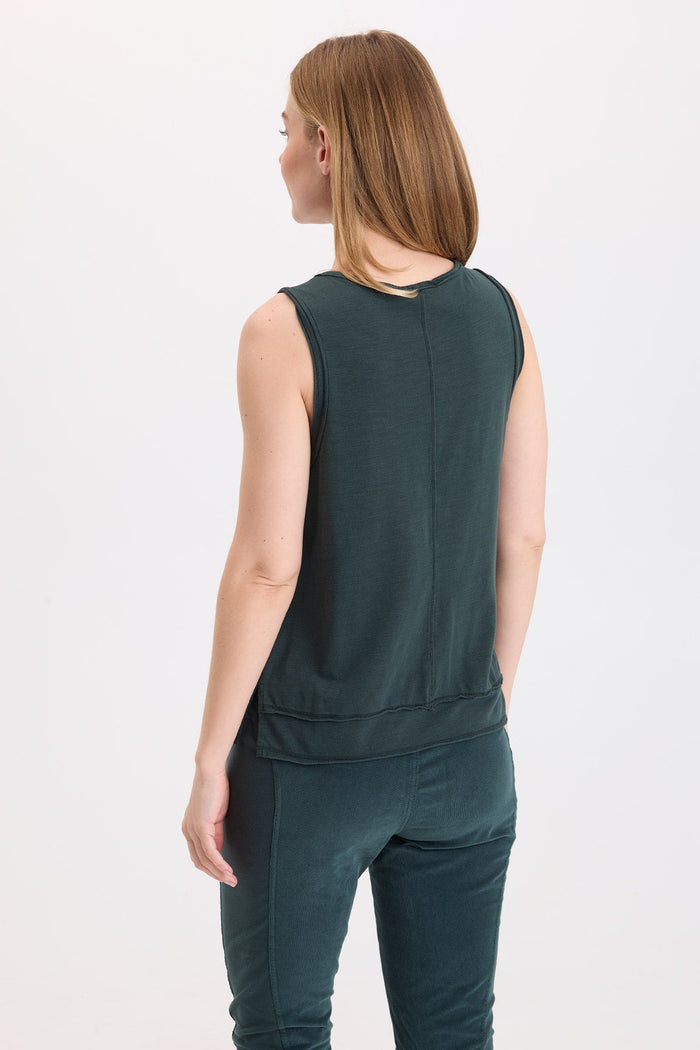 Wearables Fosca Jersey Tiered Hem Tank