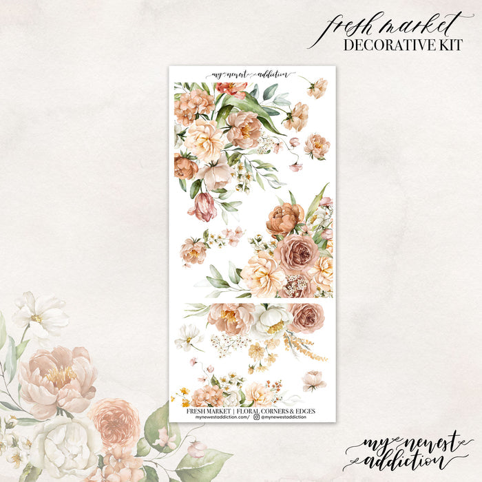 Floral Corners and Edges / Premium Matte