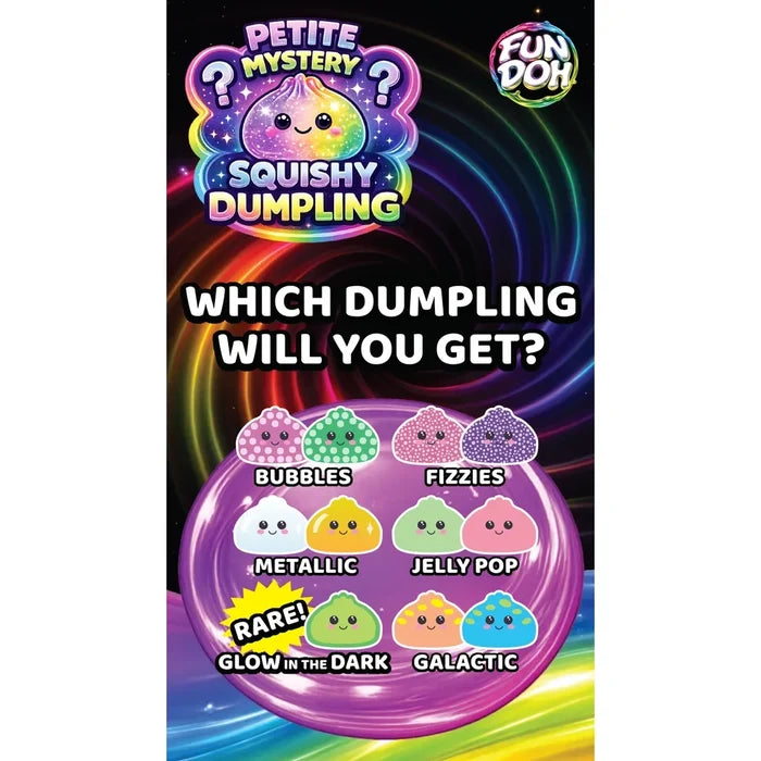 Fun Doh 2.5 Inch Mini Petite Mystery Squishy Dumpling - Sensory Fidget Toy