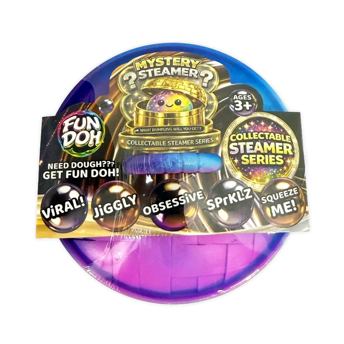 Fun Doh 4 Inch Mystery Dumpling Collectable Steamer Series - Sensory Fidget Toy