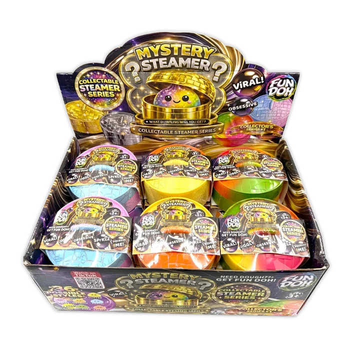 Fun Doh 4 Inch Mystery Dumpling Collectable Steamer Series - Sensory Fidget Toy