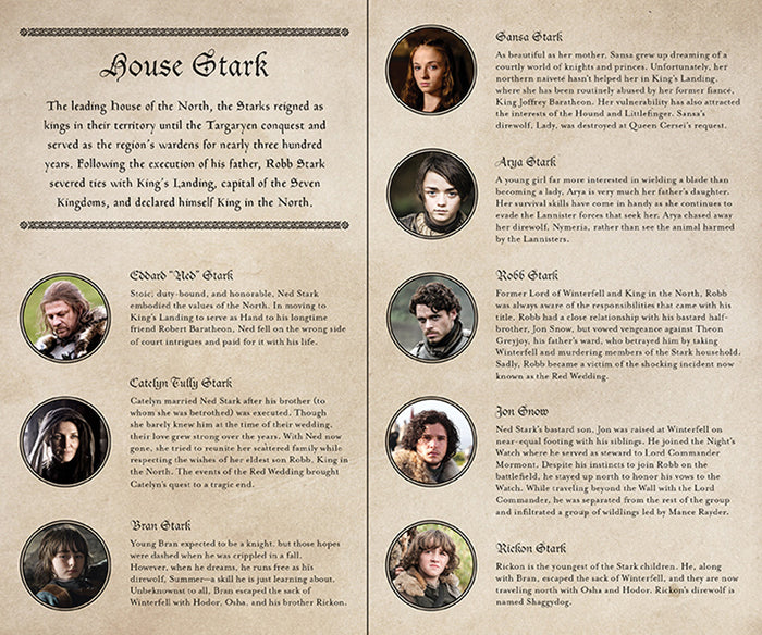 Game of Thrones: House Stark Hardcover Ruled Journal (Large)
